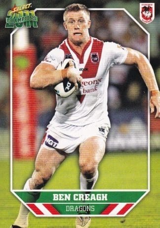 2011 NRL Champions Common Card - Base 140 Ben Creagh St George Dragons