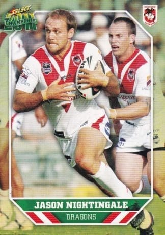 2011 NRL Champions Common Card - Base 146 Jason Nightingale St George Dragons
