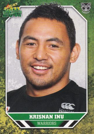 2011 NRL Champions Common Card - Base 174 Krisnan Inu New Zealand Warriors
