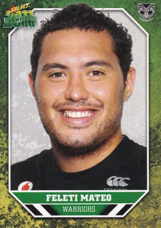 2011 NRL Champions Common Card - Base 183 Feleti Mateo New Zealand Warriors