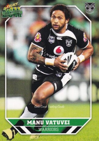 2011 NRL Champions Common Card - Base 184 Manu Vatuvei New Zealand Warriors