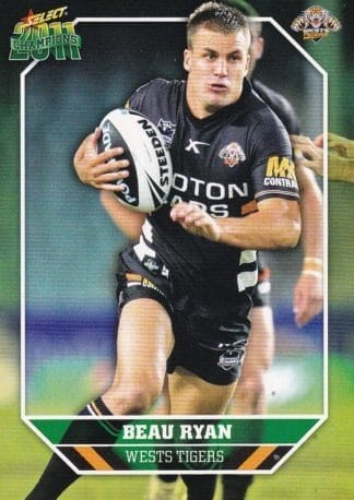 2011 NRL Champions Common Card - Base 186 Beau Ryan Wests Tigers