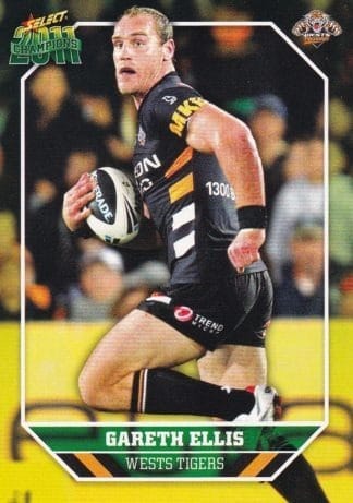 2011 NRL Champions Common Card - Base 187 Gareth Ellis Wests Tigers
