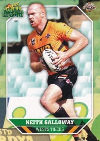 2011 NRL Champions Common Card - Base 188 Keith Galloway Wests Tigers