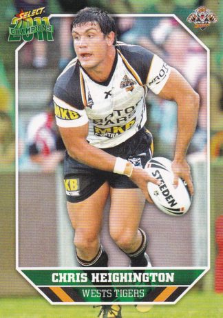 2011 NRL Champions Common Card - Base 191 Chris Heighington Wests Tigers