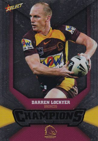 2011 NRL Champions Silver Parallel - SP005 Darren Lockyer Brisbane Broncos