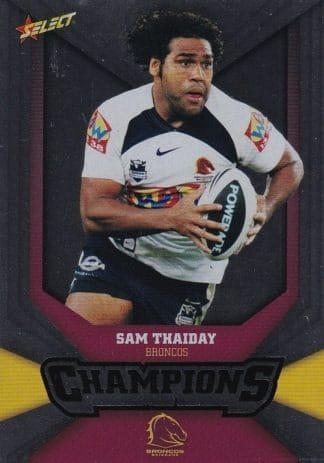 2011 NRL Champions Silver Parallel - SP008 Sam Thaiday Brisbane Broncos