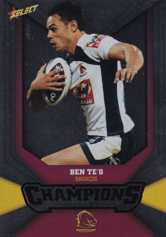 2011 NRL Champions Silver Parallel - SP014 Ben Te'o Brisbane Broncos