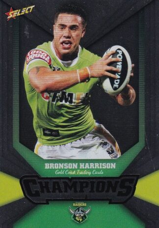 2011 NRL Champions Silver Parallel - SP031 Bronson Harrison Canberra Raiders