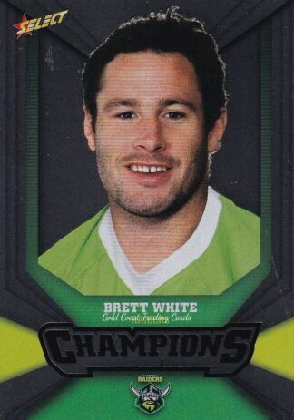 2011 NRL Champions Silver Parallel - SP040 Brett White Canberra Raiders