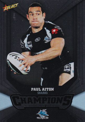 2011 NRL Champions Silver Parallel - SP044 Paul Aiton Cronulla Sharks
