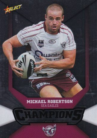 2011 NRL Champions Silver Parallel - SP073 Michael Robertson Manly Sea Eagles
