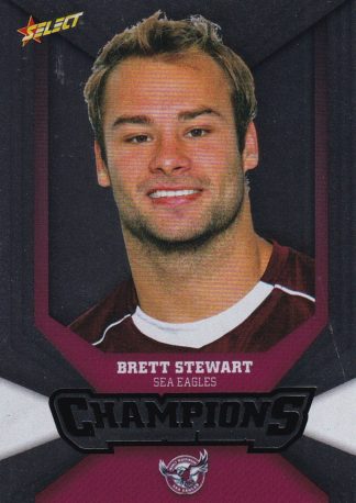 2011 NRL Champions Silver Parallel - SP074 Brett Stewart Manly Sea Eagles