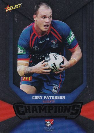 2011 NRL Champions Silver Parallel - SP096 Cory Paterson Newcastle Knights