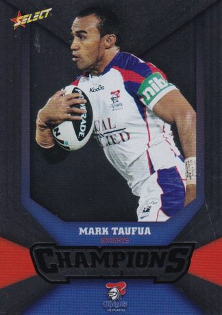 2011 NRL Champions Silver Parallel - SP098 Mark Taufua Newcastle Knights