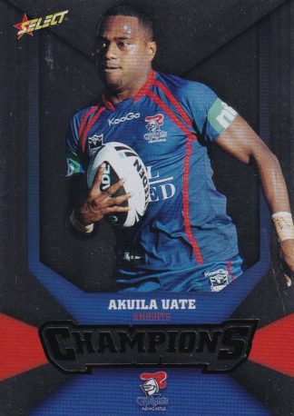 2011 NRL Champions Silver Parallel - SP100 Akuila Uate Newcastle Knights