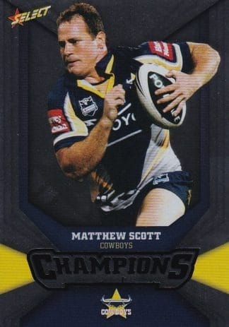 2011 NRL Champions Silver Parallel - SP112 Matthew Scott North Qld Cowboys