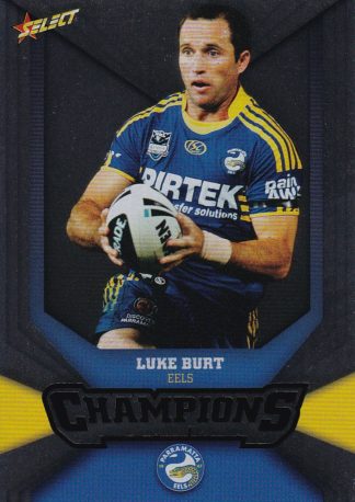 2011 NRL Champions Silver Parallel - SP114 Luke Burt Parramatta Eels