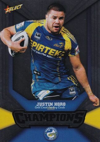 2011 NRL Champions Silver Parallel - SP118 Justin Horo Parramatta Eels