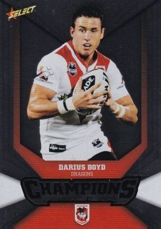 2011 NRL Champions Silver Parallel - SP138 Darius Boyd St George Dragons