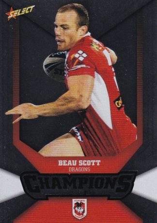 2011 NRL Champions Silver Parallel - SP143 Beau Scott St George Dragons