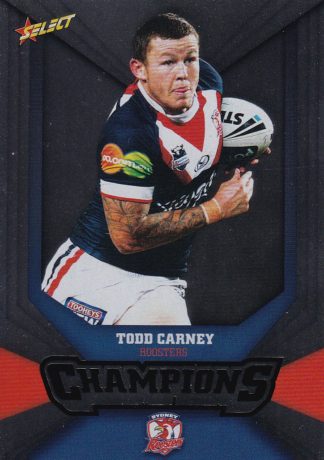 2011 NRL Champions Silver Parallel - SP163 Todd Carney Sydney Roosters