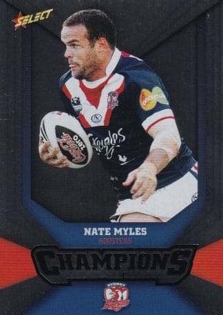 2011 NRL Champions Silver Parallel - SP168 Nate Myles Sydney Roosters