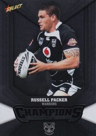 2011 NRL Champions Silver Parallel - SP180 Russell Packer Warriors