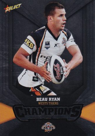 2011 NRL Champions Silver Parallel - SP186 Beau Ryan Wests Tigers