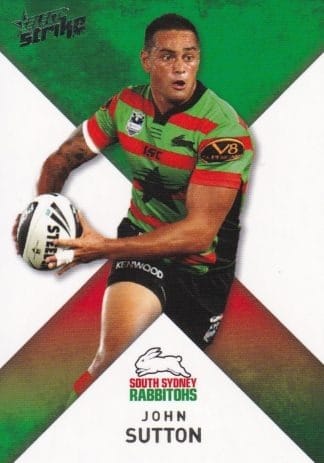 2011 NRL Strike Common Card - Base 157 John Sutton South Sydney Rabbitohs
