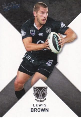 2011 NRL Strike Common Card - Base 176 Lewis Brown Warriors
