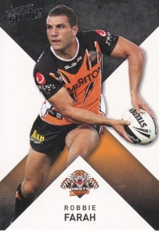 2011 NRL Strike Common Card - Base 186 Robbie Farah Wests Tigers