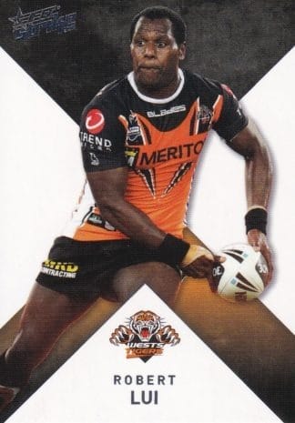 2011 NRL Strike Common Card - Base 191 Robert Lui Wests Tigers