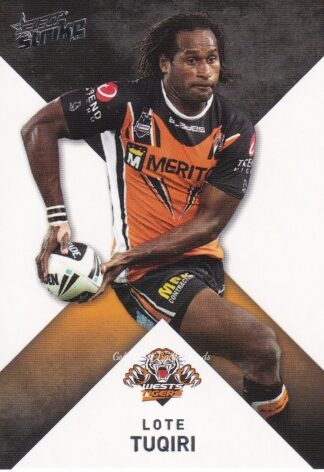2011 NRL Strike Common Card - Base 194 Lote Tuqiri Wests Tigers