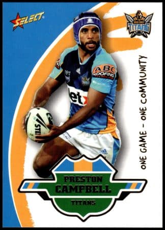 2011 NRL One Game Community Cards - OC2 Preston Campbell Gold Coast Titans