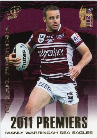2011 NRL Premiers Set - PC03 Michael Robertson Manly Sea Eagles