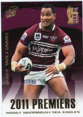 2011 NRL Premiers Set - PC13 Tony Williams Manly Sea Eagles