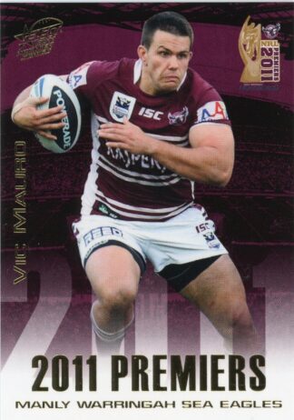 2011 NRL Premiers Set - PC17 Vic Mauro Manly Sea Eagles