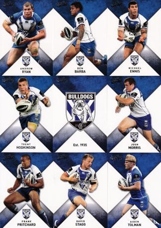 2011 NRL Strike Base Card Team Set - Canterbury Bulldogs