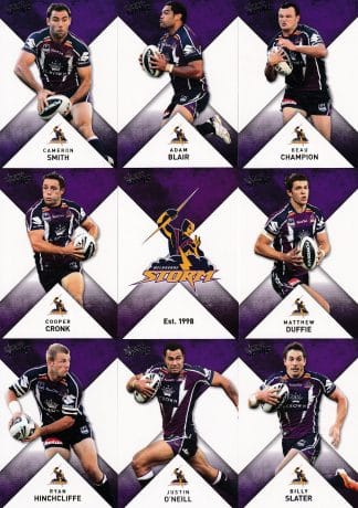 2011 NRL Strike Base Card Team Set - Melbourne Storm