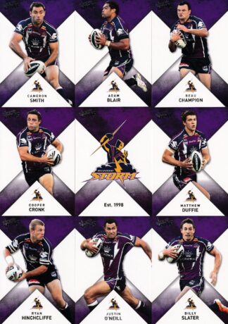 2011 NRL Strike Base Card Team Set - Melbourne Storm