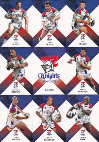 2011 NRL Strike Base Card Team Set - Newcastle Knights