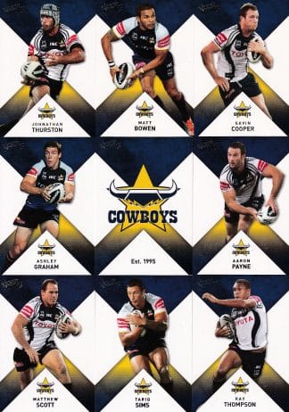 2011 NRL Strike Base Card Team Set - North QLD Cowboys