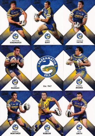2011 NRL Strike Base Card Team Set - Parramatta Eels
