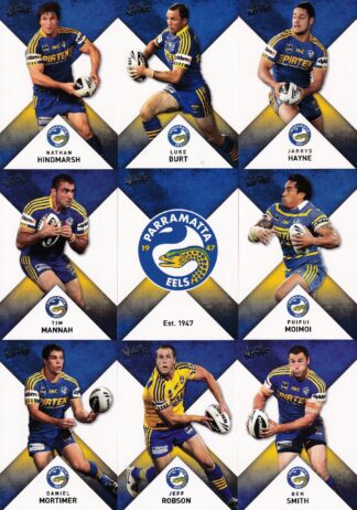 2011 NRL Strike Base Card Team Set - Parramatta Eels