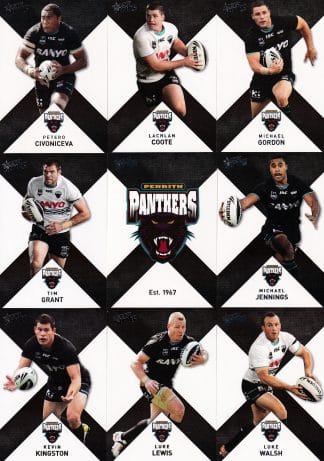 2011 NRL Strike Base Card Team Set - Penrith Panthers