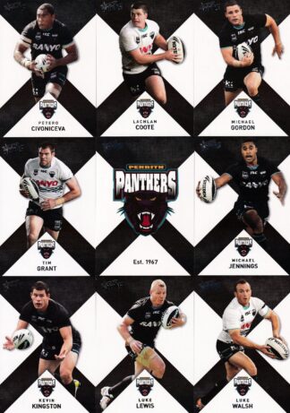 2011 NRL Strike Base Card Team Set - Penrith Panthers