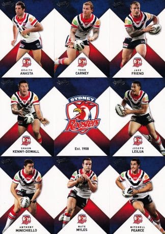2011 NRL Strike Base Card Team Set - Sydney Roosters