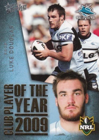 2011 NRL Strike 2009 Club Player Of The Year - CP04 Luke Douglas Cronulla Sharks