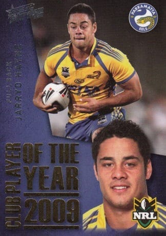 2011 NRL Strike 2009 Club Player Of The Year - CP10 Jarryd Hayne Parramatta Eels